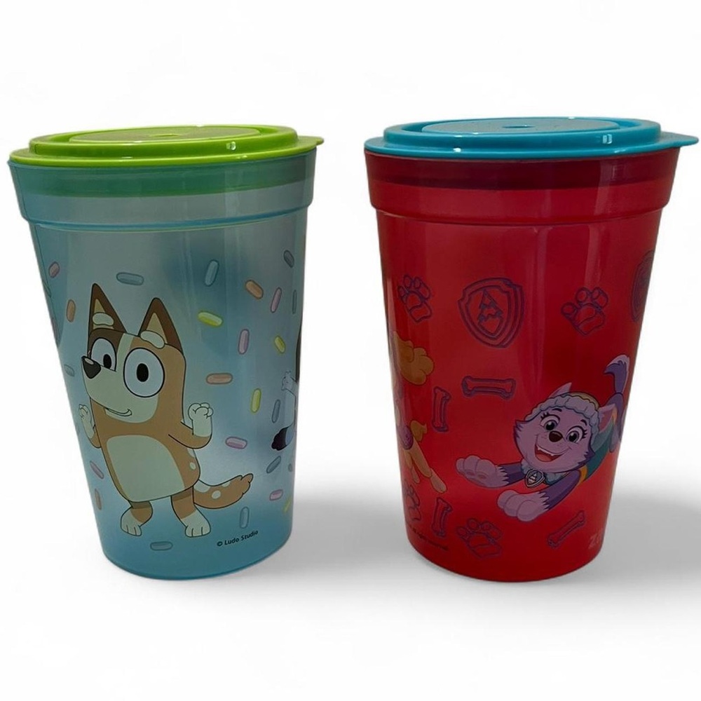 Zaks Designs Toddler Tumbler Bundle Lot of 2 Blue Patrol Toddler Cups With Lids - Picture 7 of 7
